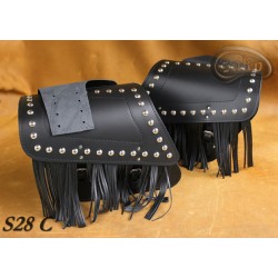 LEATHER SADDLEBAGS S28