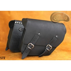 LEATHER SADDLEBAG S72 H-D DYNA