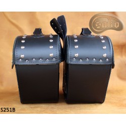 LEATHER SADDLEBAGS S251