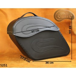 LEATHER SADDLEBAGS S251