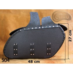 LEATHER SADDLEBAGS S04