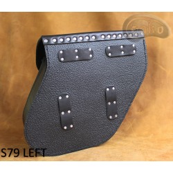 LEATHER SADDLEBAGS S79 WITH KI4A H-D DYNA