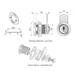 Serrure pour la poitrine - set