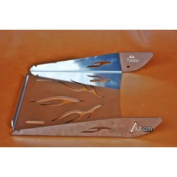 Porte-moto FLAME étroit en acier inoxydable -  étroit