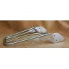 Narrow luggage tubular carrier made of stainless steel