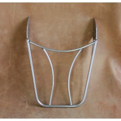 Porte-moto tubulaire étroit en acier inoxydable -  étroit