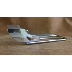 Narrow luggage tubular carrier made of stainless steel