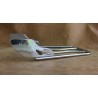 Narrow luggage tubular carrier made of stainless steel
