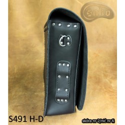 LEATHER SADDLEBAG S491 H-D SOFTAIL