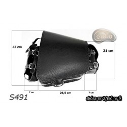 LEATHER SADDLEBAG S491 H-D SOFTAIL