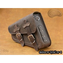 LEATHER SADDLEBAG S56 REAL H-D SPORTSTER