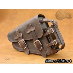 LEATHER SADDLEBAG S56 REAL H-D SPORTSTER