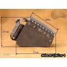 LEATHER SADDLEBAG S56 REAL H-D SPORTSTER