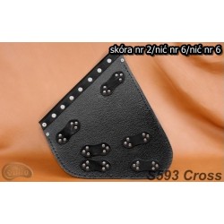 LEATHER SADDLEBAG S593 CROSS H-D SOFTAIL