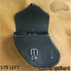 LEATHER SADDLEBAGS S79 WITH KI4A H-D DYNA