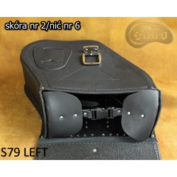 LEATHER SADDLEBAGS S79 WITH KI4A H-D DYNA
