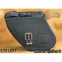LEATHER SADDLEBAGS S79 WITH KI4A H-D DYNA